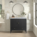 Carbon Oak / Carrara White - 3 Faucet Holes
