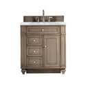 Whitewashed Walnut / Carrara White - 3 Faucet Holes