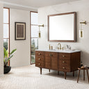 Mid-Century Walnut / White Zeus - 3 Faucet Holes