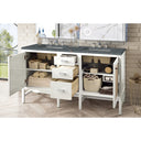 Glossy White / Parisien Bleu - 3 Faucet Holes