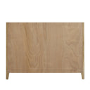Sunwashed Oak with Embossed Shagreen Drawer Fronts / White Zeus - 3 Faucet Holes
