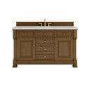 Honey Oak / Victorian Silver - 3 Faucet Holes