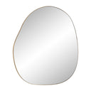 Renwil Peony 45" Tall Irregular Round Mirror - Burnished Brass