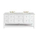 Bright White / Victorian Silver - 3 Faucet Holes