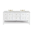 Bright White / Victorian Silver - 3 Faucet Holes