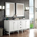 Glossy White / Victorian Silver - 3 Faucet Holes