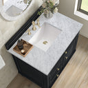 Black Onyx / Carrara White - 3 Faucet Holes