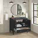 Carbon Oak / Charcoal Soapstone - 3 Faucet Holes