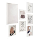 Renwil Priyanka 7 Piece Wide Wall Art - White