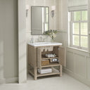 Whitewashed Oak / White Zeus - 3 Faucet Holes