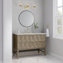 Pebble Oak / Victorian Silver - 3 Faucet Holes