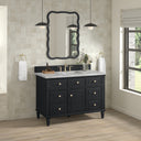 Black Onyx / Victorian Silver - 3 Faucet Holes