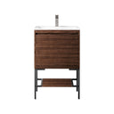 Mid-Century Walnut / Matte Black / Glossy White - 1 Faucet Hole