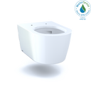 Toto Rp Wall Hung Contemporary D Shape Dual Flush 1.28 and 0.9 GPF Toilet with Cefiontect