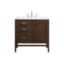 Mid-Century Acacia / Carrara White - 3 Faucet Holes