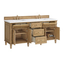 Light Natural Oak / White Zeus - 3 Faucet Holes