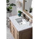 Whitewashed Walnut / Carrara White - 3 Faucet Holes