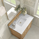 Light Natural Oak / White Zeus - 3 Faucet Holes