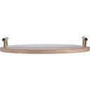 Renwil Dinova Indoor Mango Wood Tray - Antique Brass