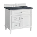 Bright White / Charcoal Soapstone - 3 Faucet Holes