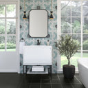Glossy White / Matte Black / Glossy White - 1 Faucet Hole