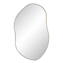 Renwil Noria 45" Tall Irregular Rectangular Oval Mirror - Burnished Brass