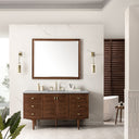 Mid-Century Walnut / Eternal Jasmine Pearl - 3 Faucet Holes
