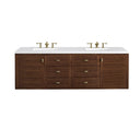 Mid-Century Walnut / White Zeus - 3 Faucet Holes