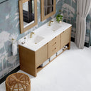 Seaside Oak / White Zeus - 1 Faucet Hole