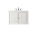 Glossy White / White Zeus - 3 Faucet Holes