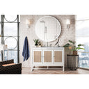 Glossy White / Carrara White - 3 Faucet Holes