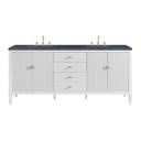 Bright White / Charcoal Soapstone - 3 Faucet Holes