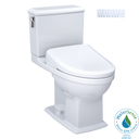 Toto Washlet+ Connelly Two Piece Elongated Dual Flush 1.28 and 0.9 GPF Toilet and Classic Washlet S7 Classic Bidet Seat