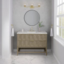 Pebble Oak / Victorian Silver - 3 Faucet Holes