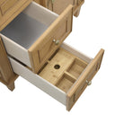 Light Natural Oak / White Zeus - 3 Faucet Holes