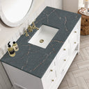 Bright White / Parisien Bleu - 3 Faucet Holes