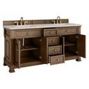 Pecan / Victorian Silver - 3 Faucet Holes
