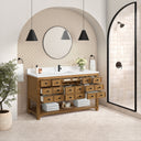 Amber Birch / White Zeus - 1 Faucet Hole
