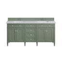 Smokey Celadon / Carrara White - 3 Faucet Holes
