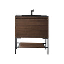 Mid-Century Walnut / Matte Black / Charcoal Black - 1 Faucet Hole