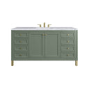 Smokey Celadon / Carrara White - 3 Faucet Holes