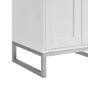 Glossy White / Brushed Nickel