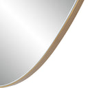 Renwil Noria 45" Tall Irregular Rectangular Oval Mirror - Burnished Brass