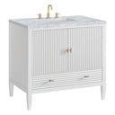 Bright White / Carrara White - 3 Faucet Holes