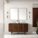 Mid-Century Walnut / Parisien Bleu - 3 Faucet Holes