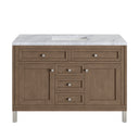 Whitewashed Walnut / Carrara White - 3 Faucet Holes