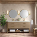 Pebble Oak / Victorian Silver - 1 Faucet Hole