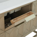 Pebble Oak / Victorian Silver - 3 Faucet Holes