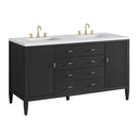 Carbon Oak / White Zeus - 3 Faucet Holes