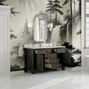 Black Onyx / White Zeus - 1 Faucet Hole